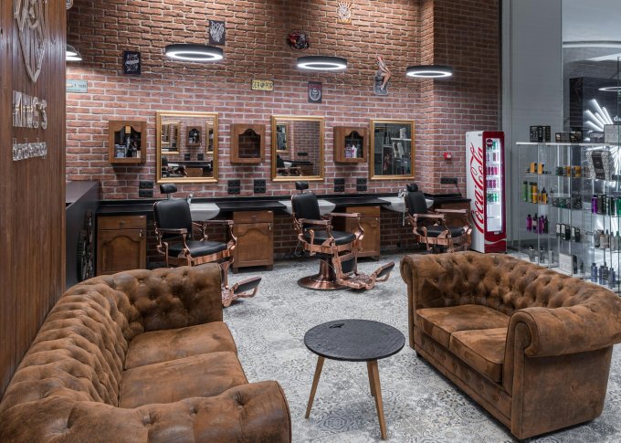 Industrialny styl w salonie barberskim